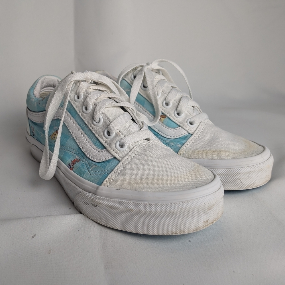 VANS Sponge Bob Square Pants Women Shoes Size 6.5 Colorful Special Edition